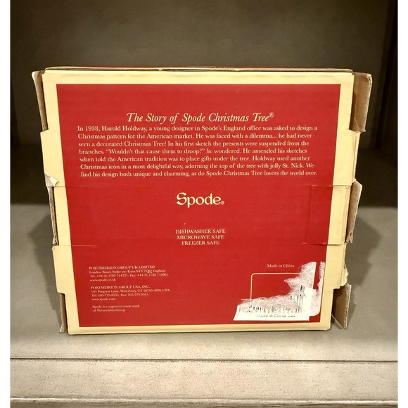 Spode Christmas Tree Collection Tidbit Square Plates, 5" Set of 4 - Picture 7 of 9